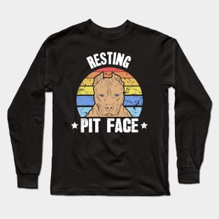 Resting pit face Long Sleeve T-Shirt